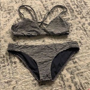 Billabong Striped two piece swim suit